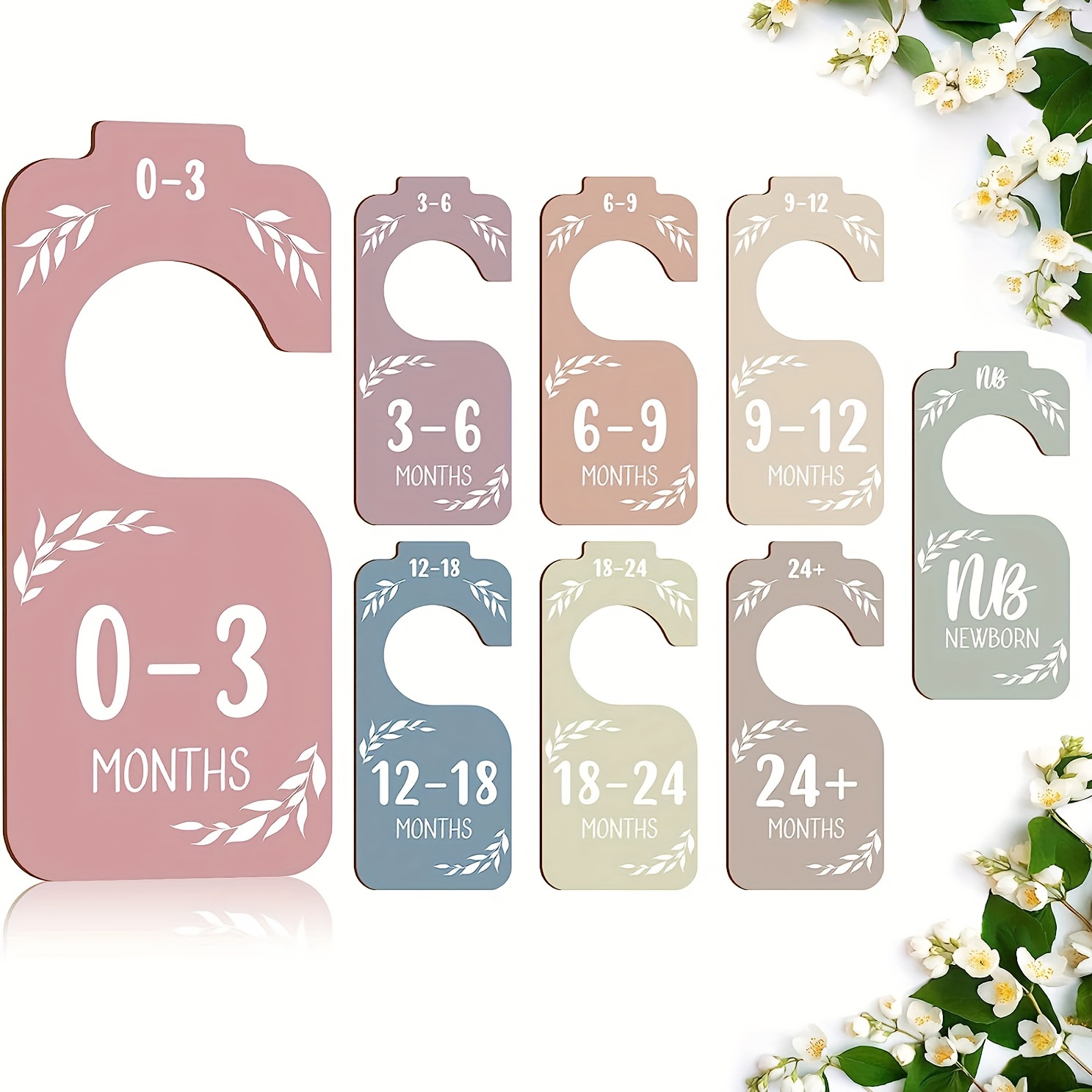 Closet Organizer Baby - 8pcs Wooden Baby Closet Dividers For