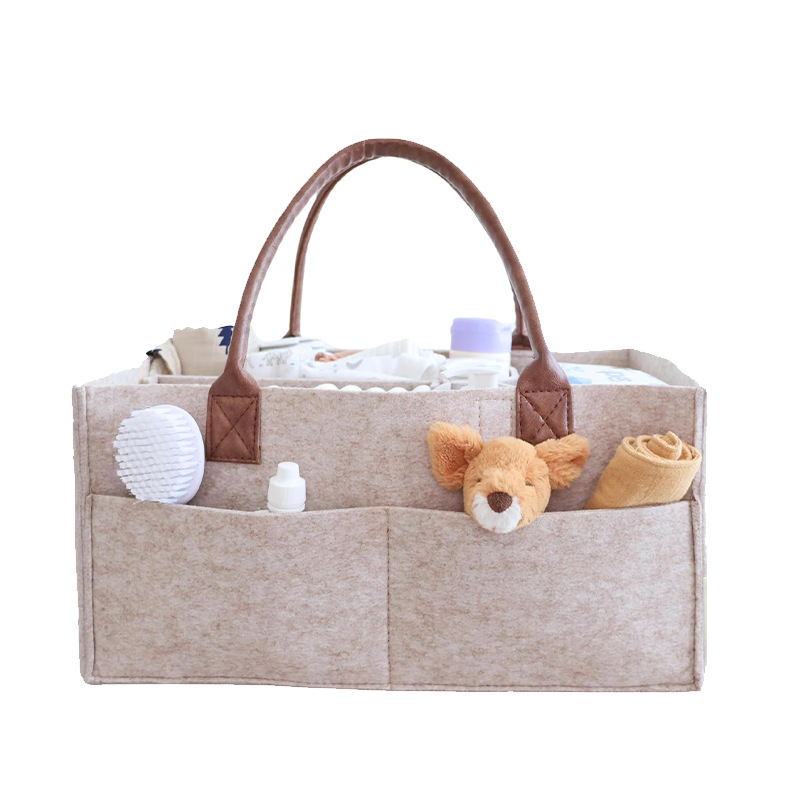 Baby Nursery Unisex - Baby Felt Storage Nursery Organizer Basket