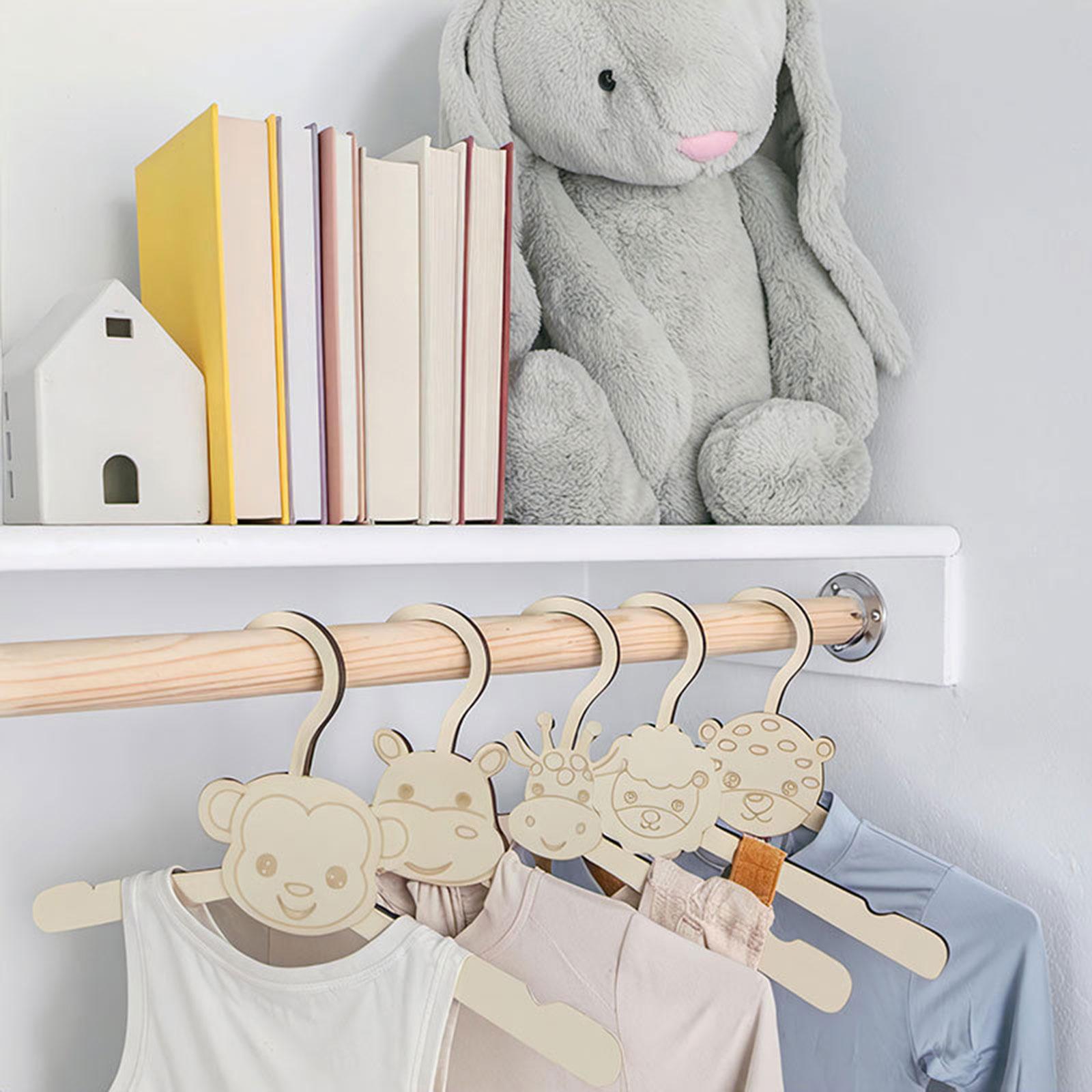 Closet Organizer Baby - Baby Clothes Hanger Wooden Animal Shape