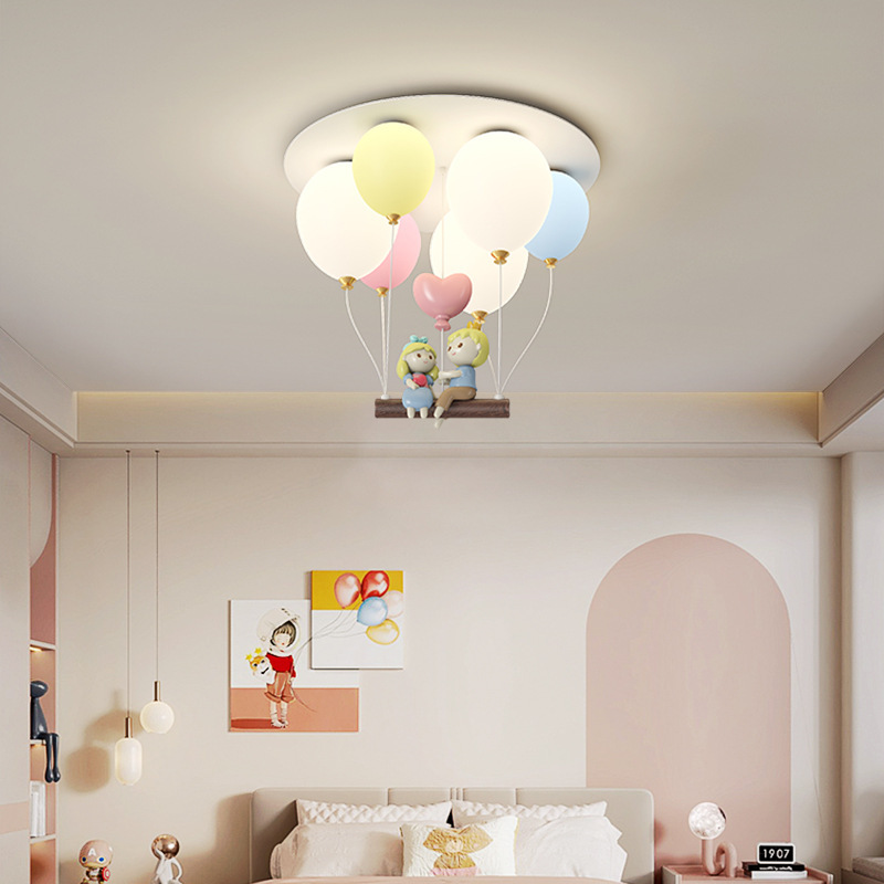 Baby Nursery Ceiling Light - Colorful Balloons Children's Room Ceiling Lamps
