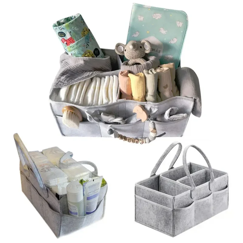 Baby Nursery Equipment - 38*23*18cm Baby Diaper Caddy Organizer Portable