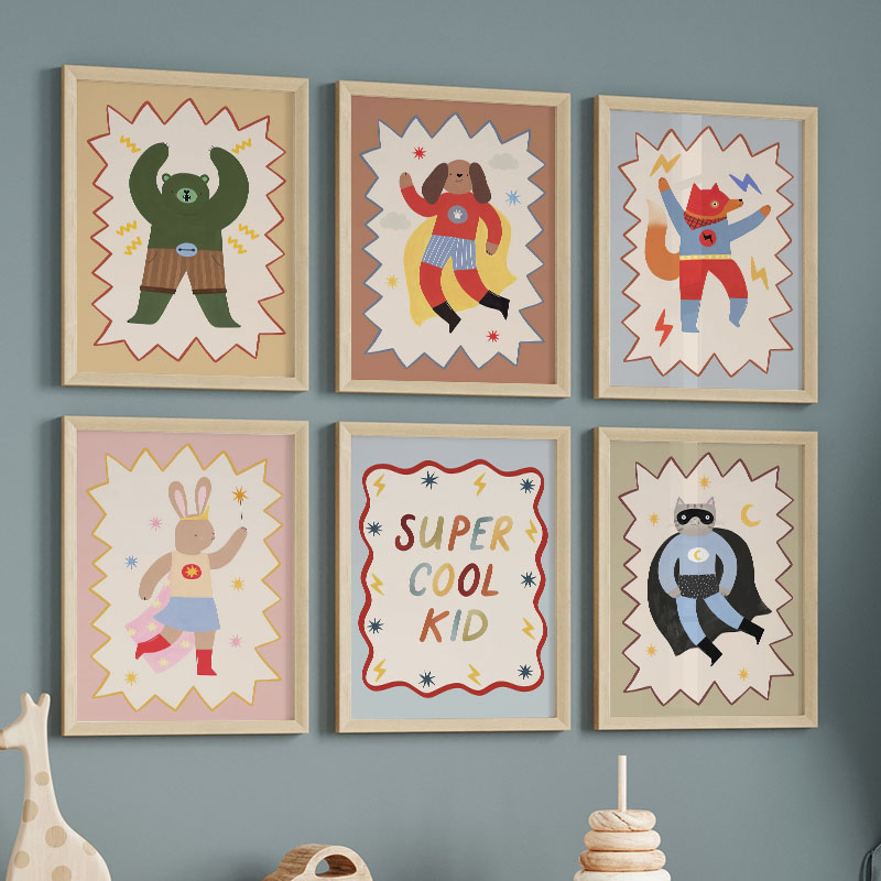 Animals Baby Nursery - Funny Cartoon Super Cool Kid Nursery