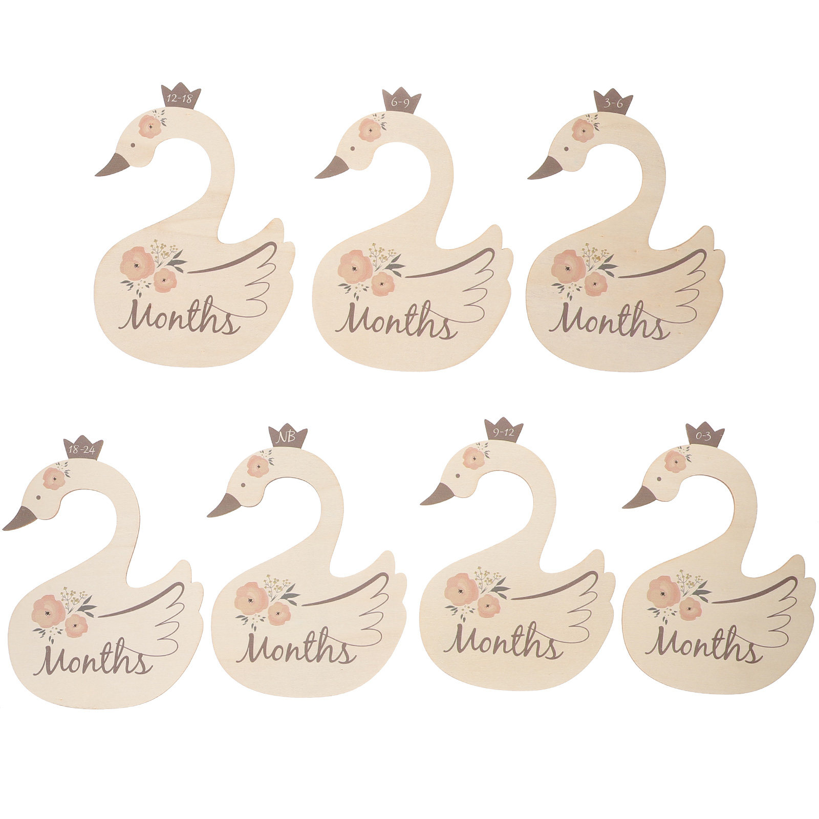 7Pcs Swan Baby Clothes Size Di - Closet Organizer Baby review and price