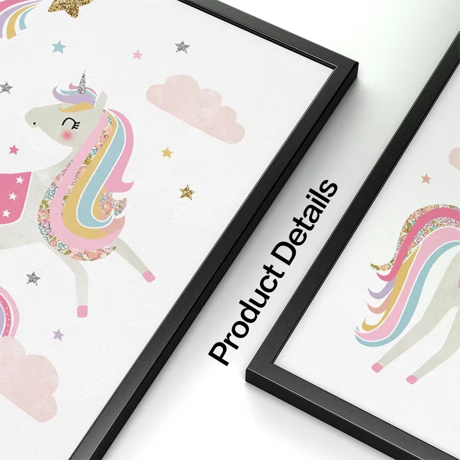 Pink Unicorn Rabbit Rainbow Cl - Baby Nursery Mirror review and price
