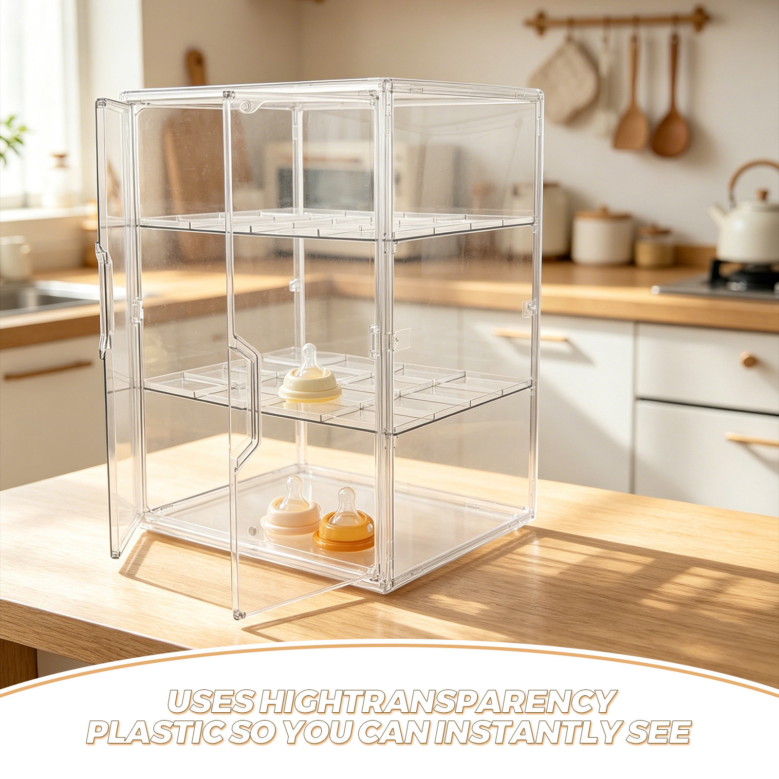Multi-Layer Clear Baby Bottle  - Baby Nursery Storage review and price