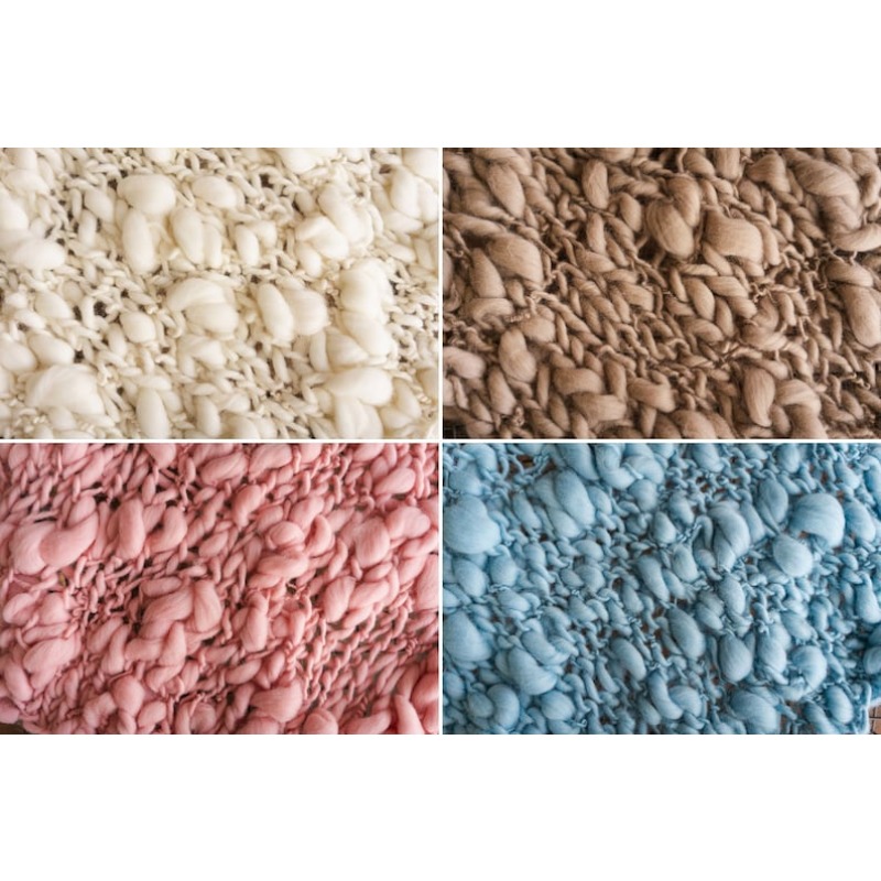 Chunky Knit Merino Baby Blanke - Baby Nursery Unisex review and price