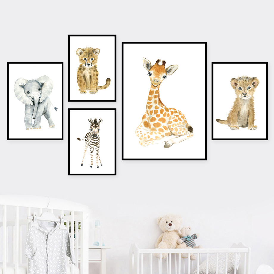 Elephant Fox Zebra Giraffe Leo - Baby Nursery Mirror review and price