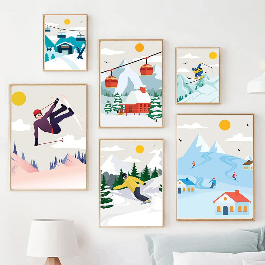 Minimalist Snow Mountain Canva - Baby Nursery Themes Boy review and price