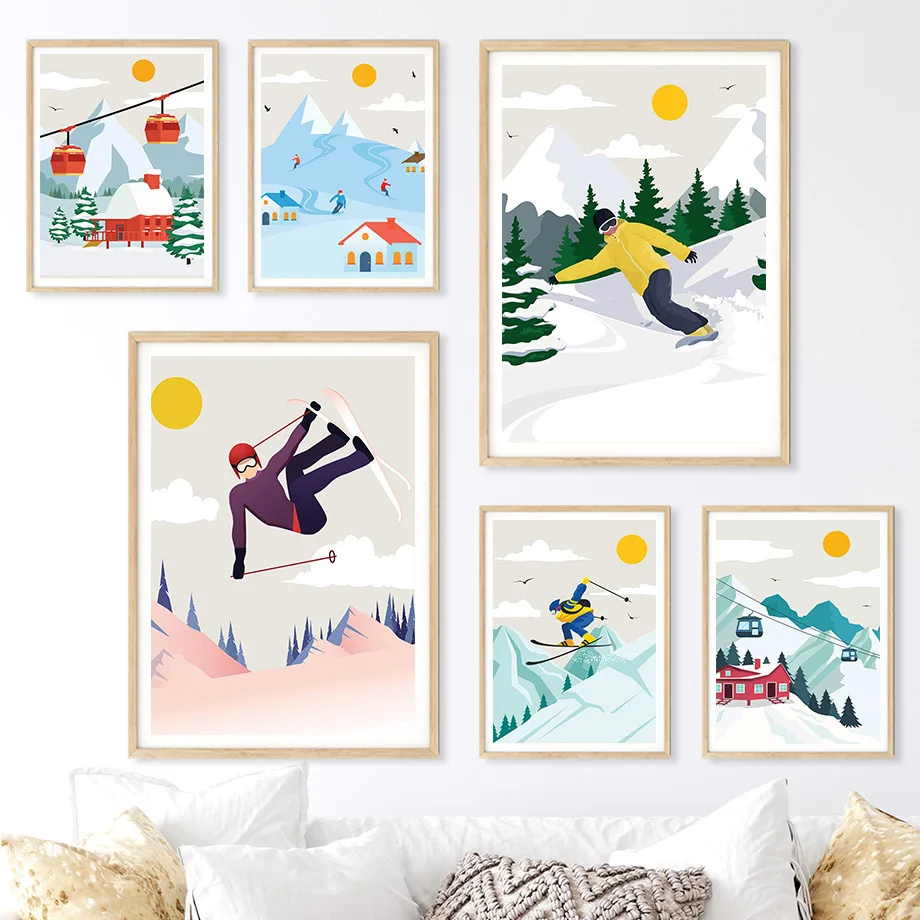 Minimalist Snow Mountain Canva - Baby Nursery Themes Boy review and price
