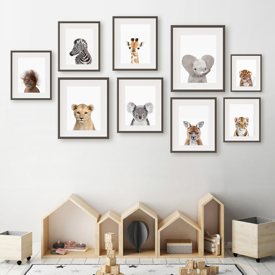 Baby Animal Nursery Wall Art P - Baby Zoo Nursery review and price