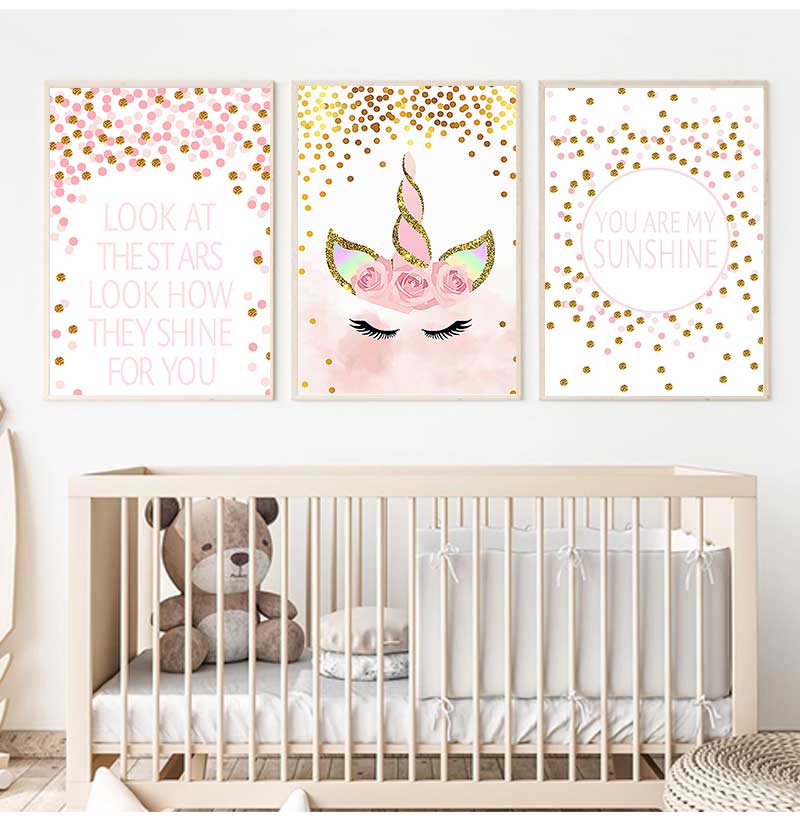 Decorative Picture Baby Girl B - Baby Nursery Quotes Wall Art review and price