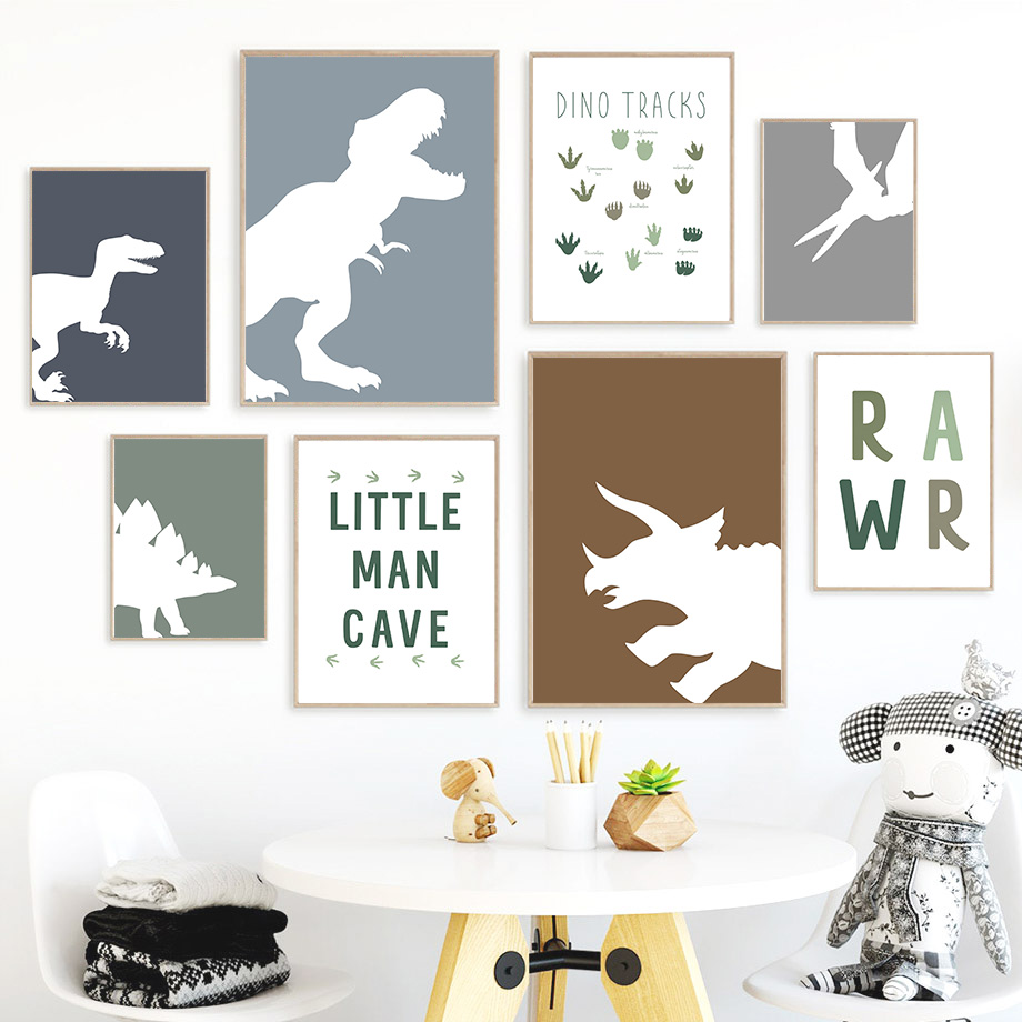 (2D canvas painting)Jurassic D - Baby Nursery Quotes Wall Art review and price
