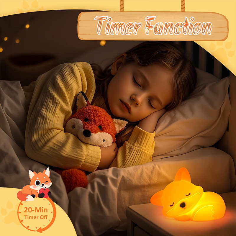 Cute Fox Animal Night Light Si - Baby Nursery Equipment review and price