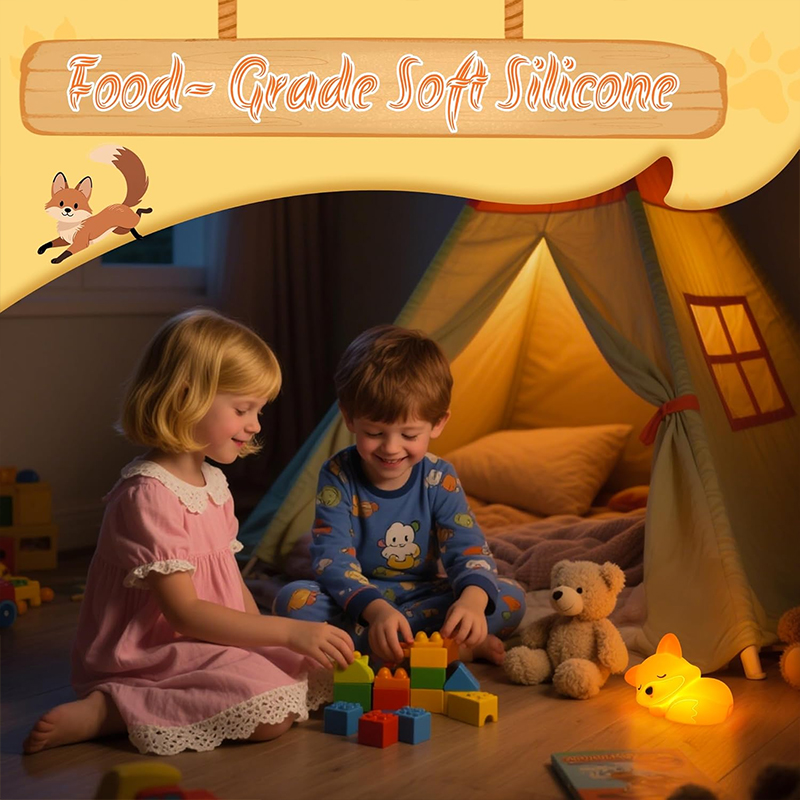 Cute Fox Animal Night Light Si - Baby Nursery Equipment review and price