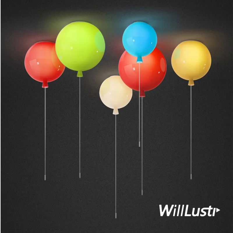 Colorful Glass Balloon Ceiling - Baby Nursery Ceiling Light review and price