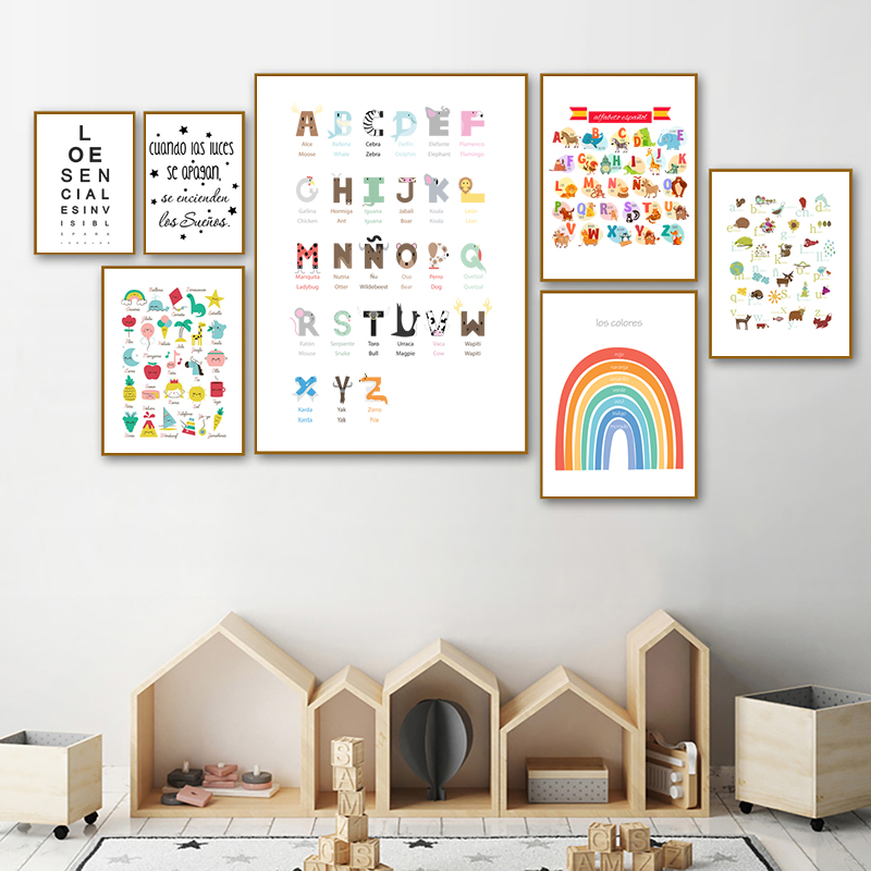 Spanish Kids Bedroom Art Decor - Baby Nursery Quotes Wall Art review and price