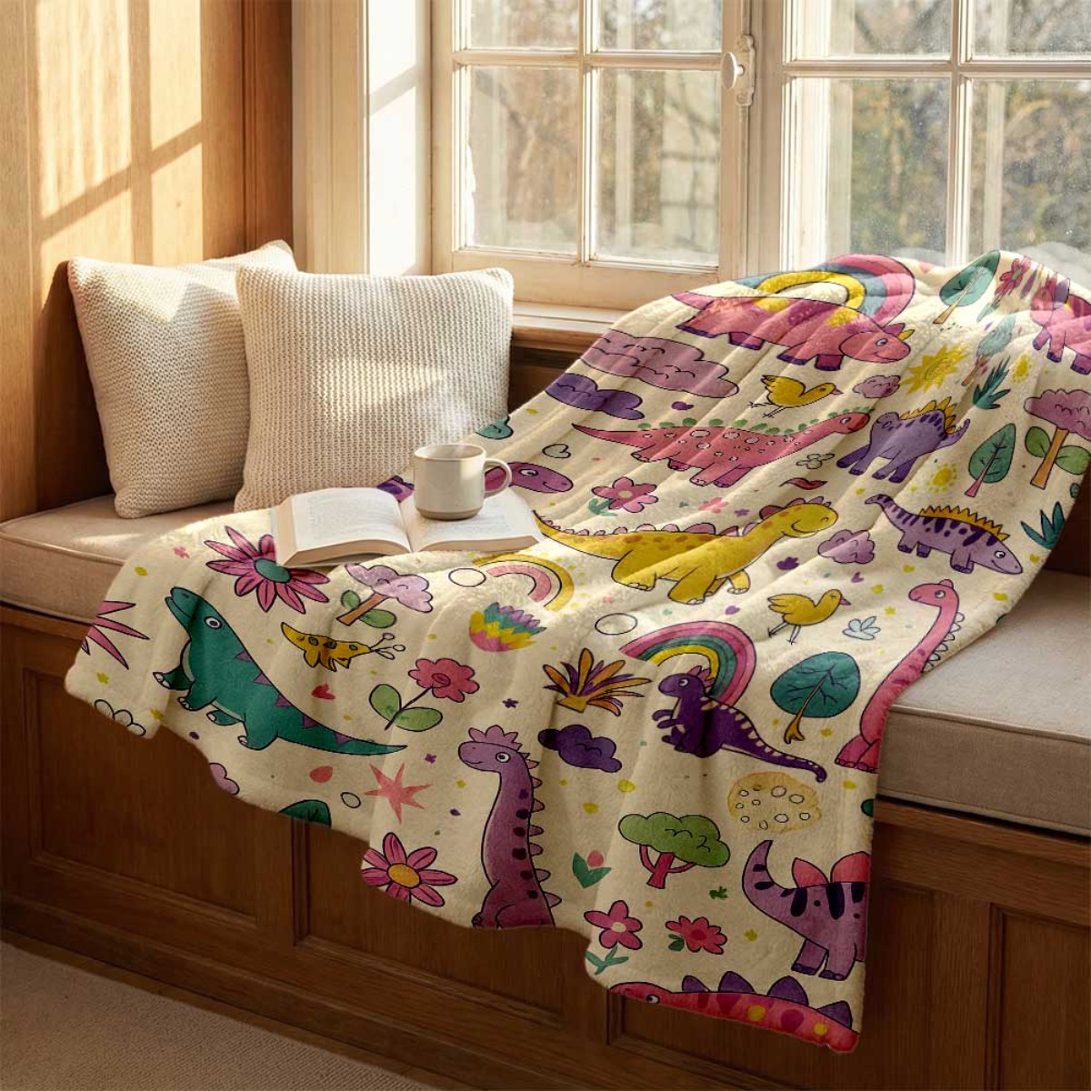 Super Cute Dinosaur Rainbow Th - Baby Nursery Themes Boy review and price