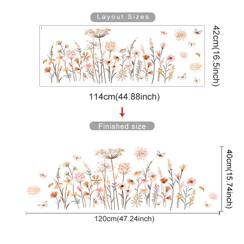 【EFFICIENT 】2X Boho Flower Wal - Baby Nursery Wallpaper Girl review and price
