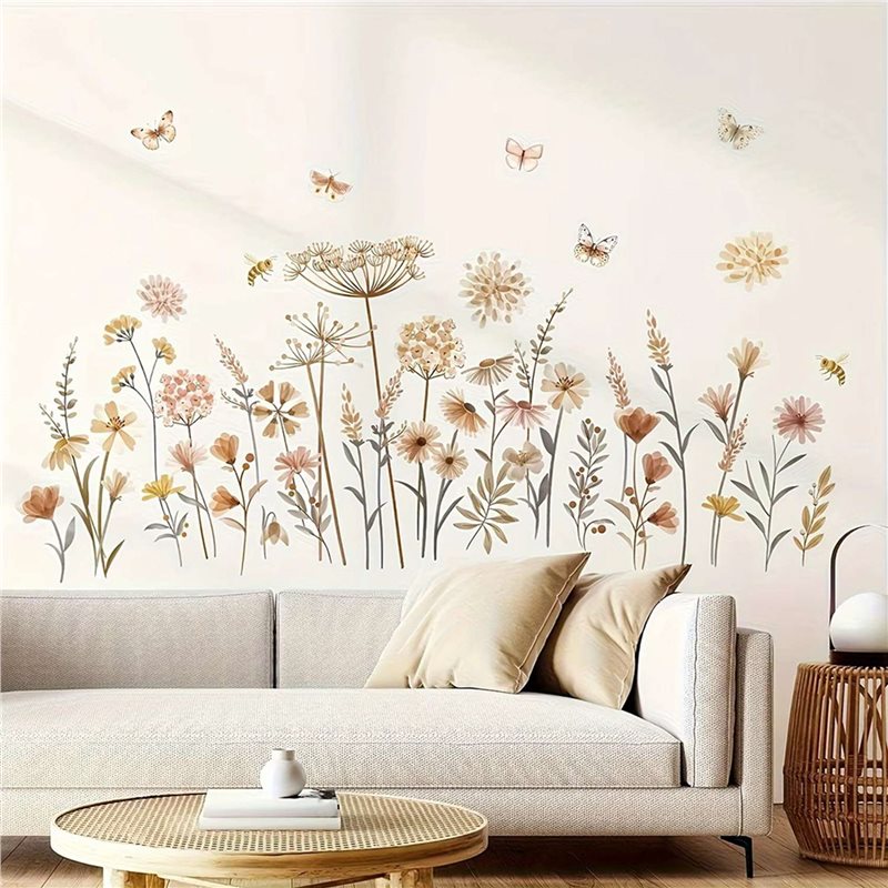 【EFFICIENT 】2X Boho Flower Wal - Baby Nursery Wallpaper Girl review and price