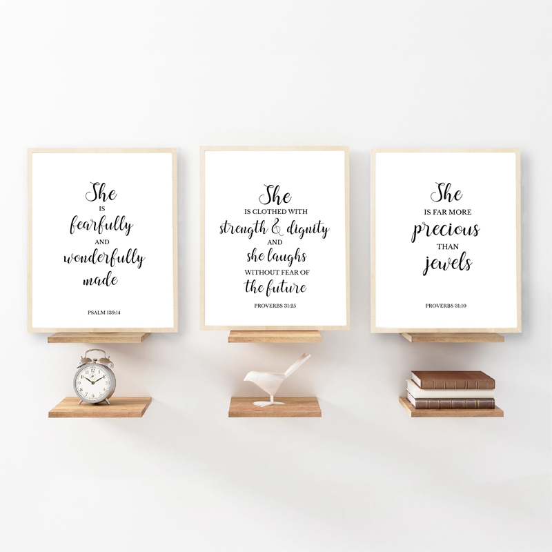 Bible Verses Quote Christian W - Baby Nursery Quotes Wall Art review and price