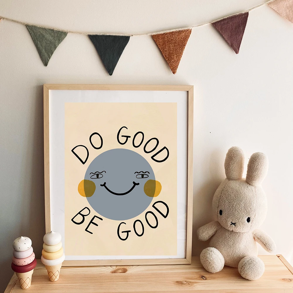 1PC Frameless Funny Cartoon Ra - Baby Nursery Quotes Wall Art review and price