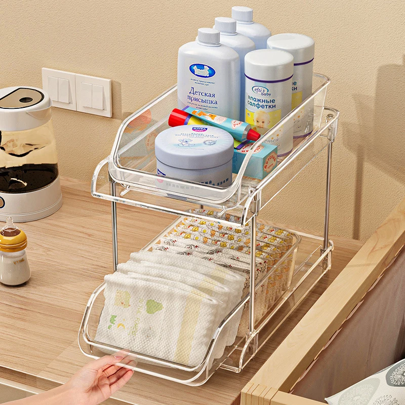 2 Tier Clear Multi-layer Baby  - Baby Nursery Storage review and price