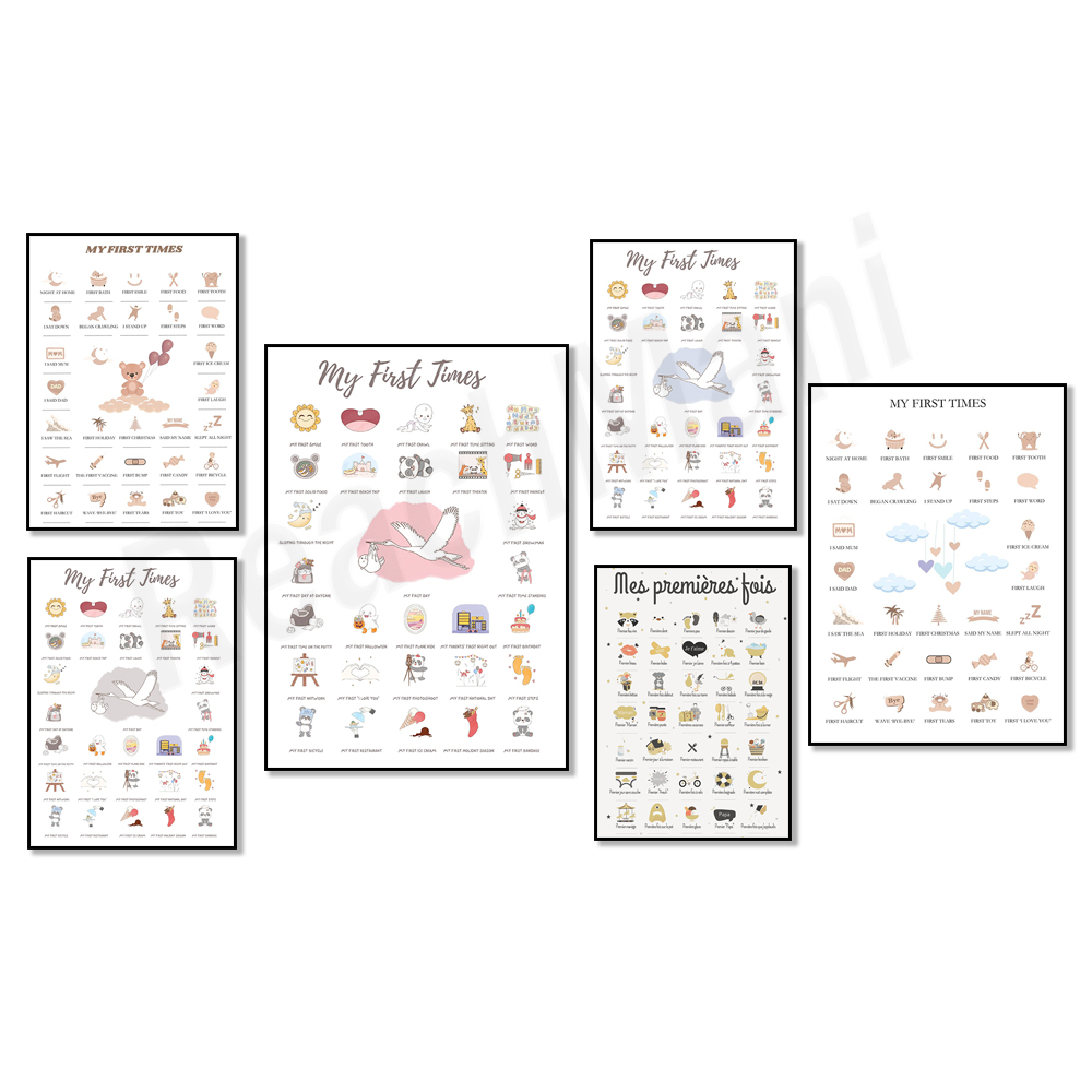 First time baby posters, poste - Baby Nursery Mirror review and price