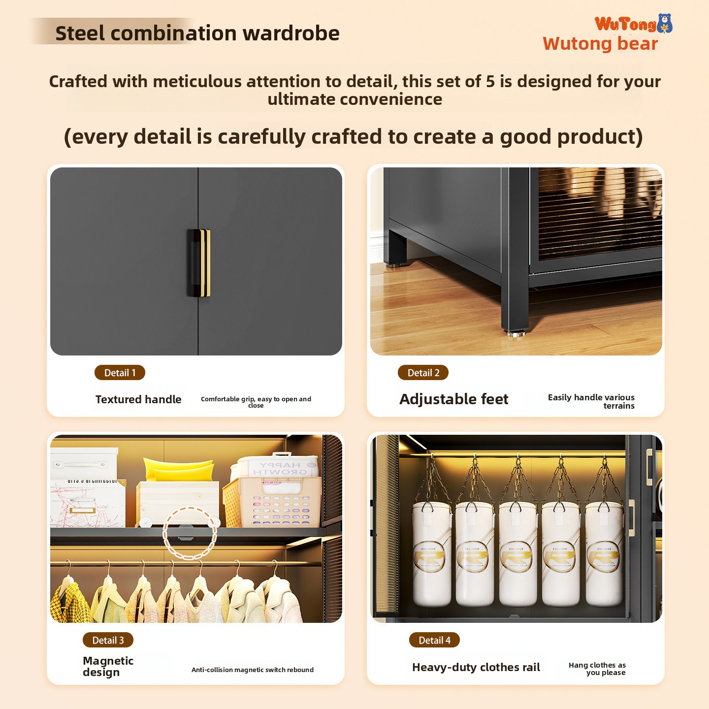 Steel Glass Wardrobe Closet Be - Closet Organizer Baby review and price