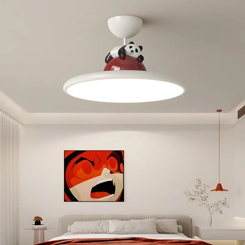 Cartoon Cream Style Panda LED  - Baby Nursery Ceiling Light review and price