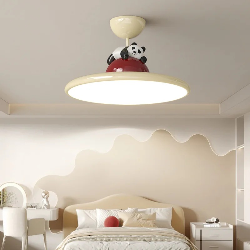Cartoon Cream Style Panda LED  - Baby Nursery Ceiling Light review and price