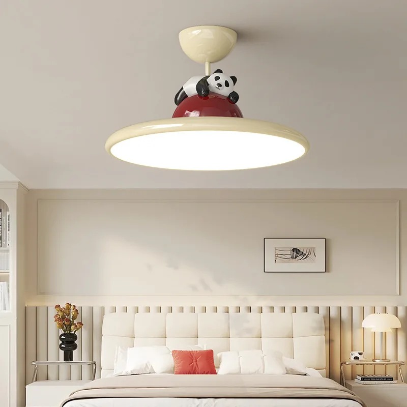 Cartoon Cream Style Panda LED  - Baby Nursery Ceiling Light review and price