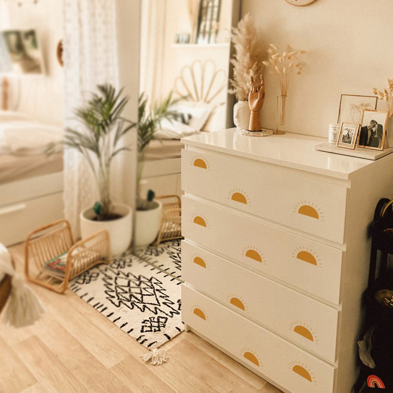 Boho Yellow Orange Half Sun Wa - Baby Nursery Yellow Walls review and price