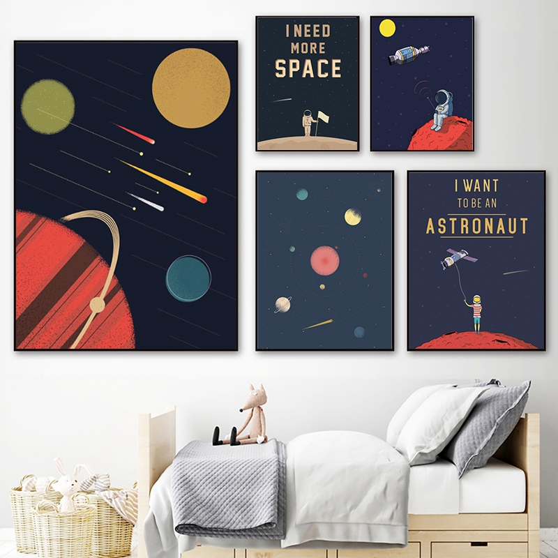 Space Themed Nursery Wall Art  - Baby Nursery Themes Boy review and price