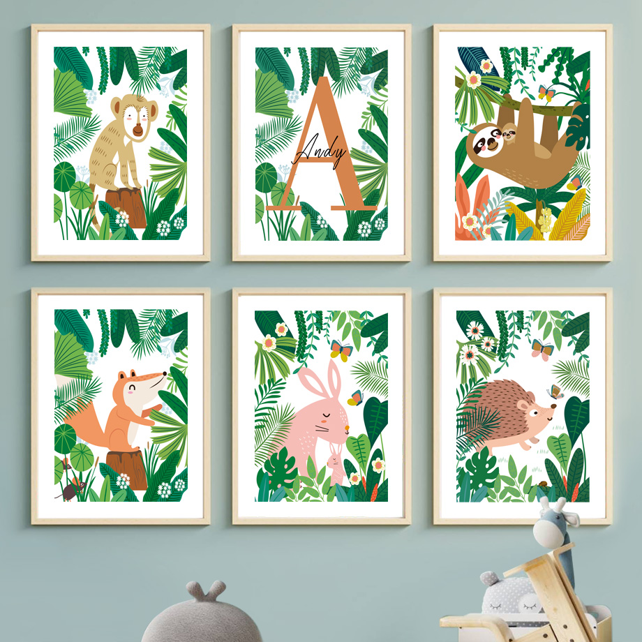 Jungle Safari Nursery Wall Art - Baby Nursery Colors review and price