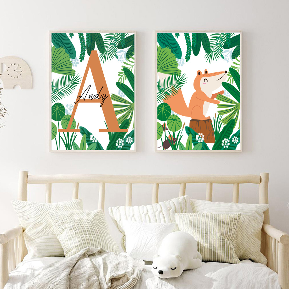 Jungle Safari Nursery Wall Art - Baby Nursery Colors review and price