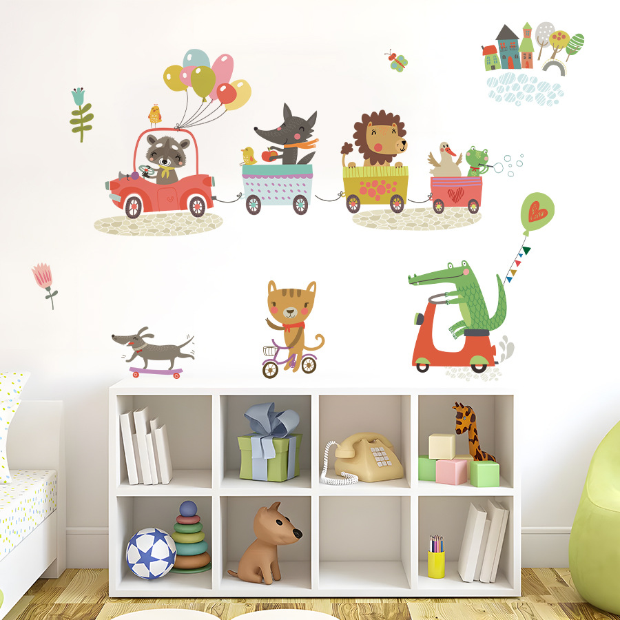 Cartoon Animal Train Driving C - Baby Nursery Diy review and price