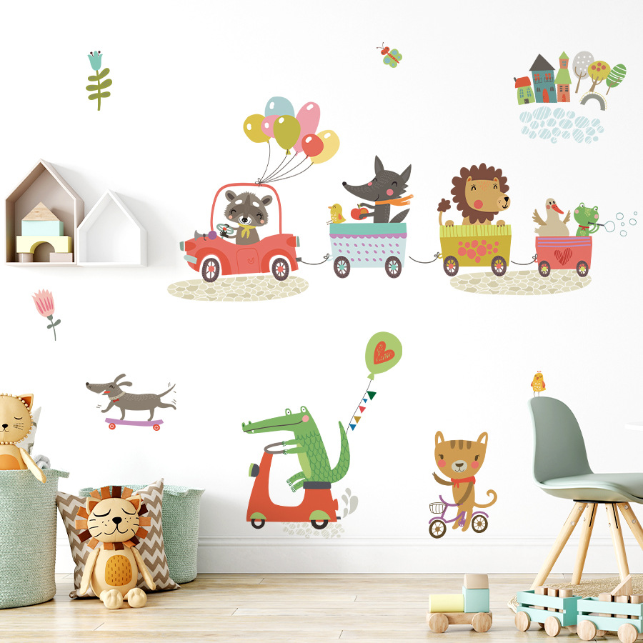 Cartoon Animal Train Driving C - Baby Nursery Diy review and price