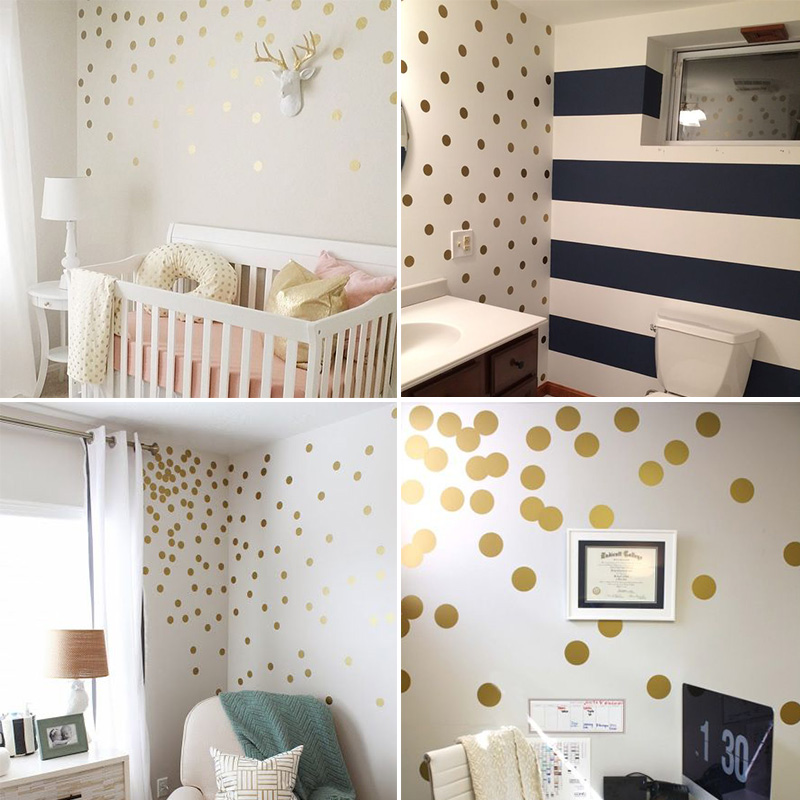 Shiny Rose Yellow Polka Dots W - Baby Nursery Yellow Walls review and price