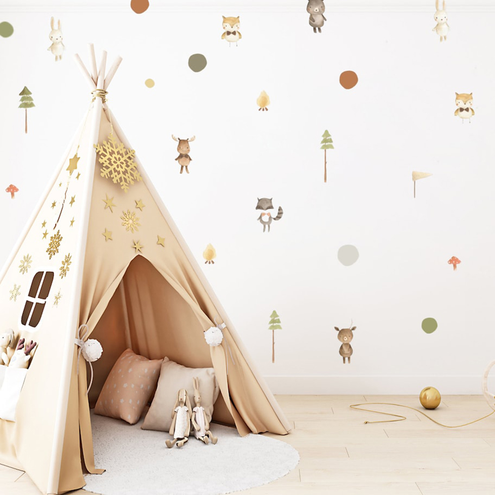 Cartoon Cute Fox Rabbit Animal - Animals Baby Nursery review and price