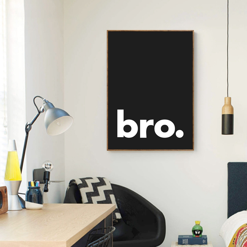 Bro. Print Minimalist Typograp - Baby Nursery Quotes Wall Art review and price