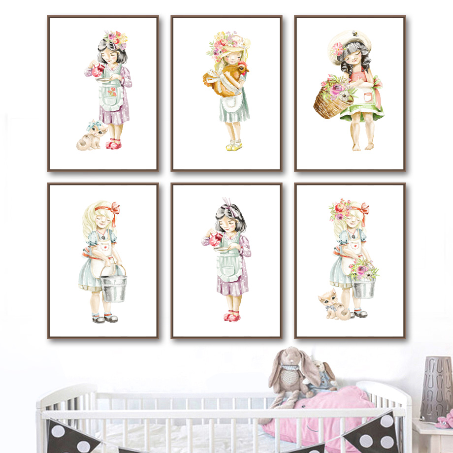 Cute Baby Girl Flower Cat Chic - Baby Nursery Mirror review and price