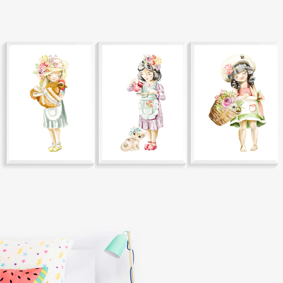 Cute Baby Girl Flower Cat Chic - Baby Nursery Mirror review and price