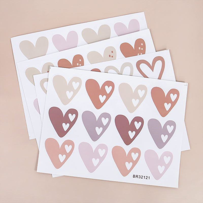 2pcs Lovely Hearts Ins Wall St - Baby Nursery Wallpaper Girl review and price