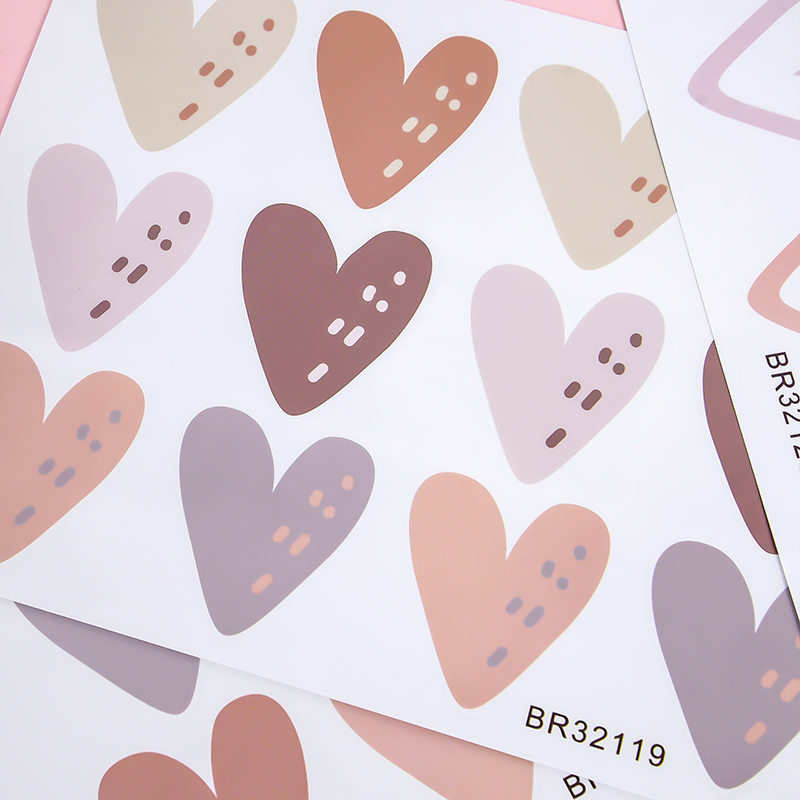 2pcs Lovely Hearts Ins Wall St - Baby Nursery Wallpaper Girl review and price