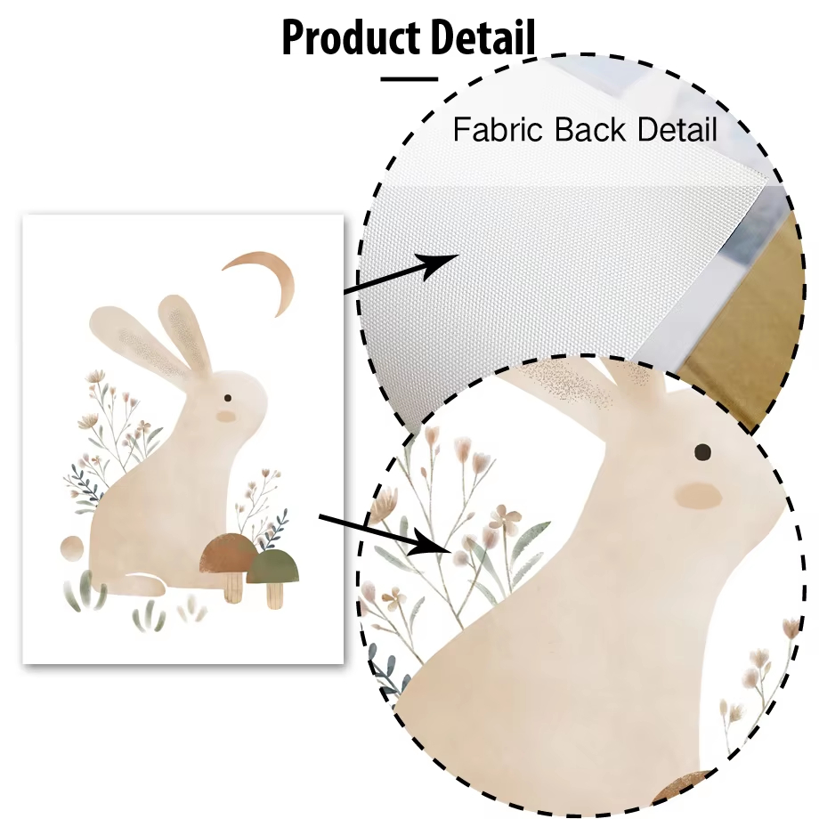 Boho Rabbit Fox Hedgehog Bird  - Baby Nursery Mirror review and price