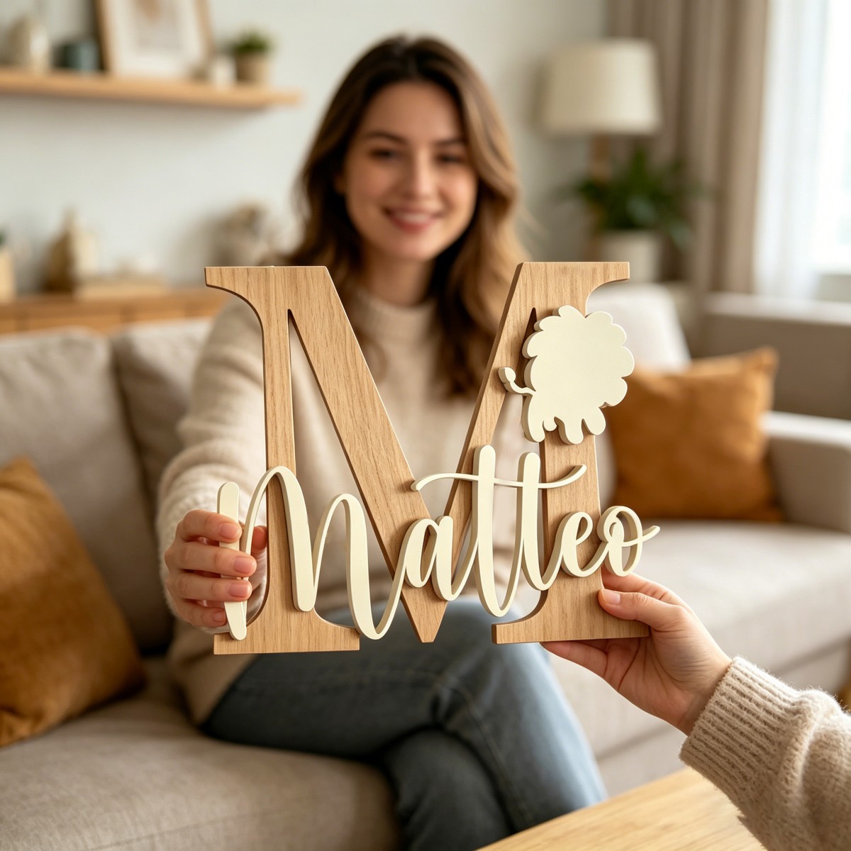1Pc Custom Lion Name & Initial - Baby Nursery Diy review and price