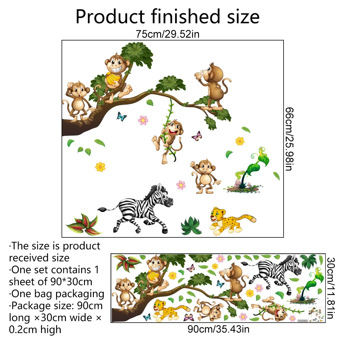 Forest Animal Lion Sloth Monke - Baby Nursery Wallpaper Girl review and price