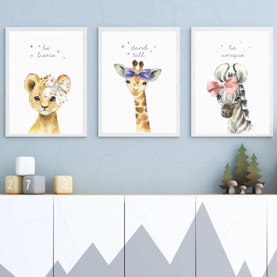Lion Zebra Giraffe Elephant Hi - Baby Nursery Mirror review and price