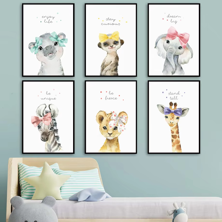Lion Zebra Giraffe Elephant Hi - Baby Nursery Mirror review and price