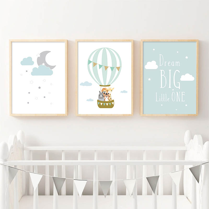 Balloon Moon Nursery Poster Wa - Baby Nursery Mirror review and price